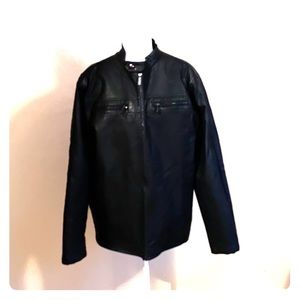 Black Faux Leather Jacket
